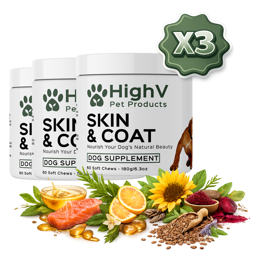 Skin & Coat Dog Treats X3
