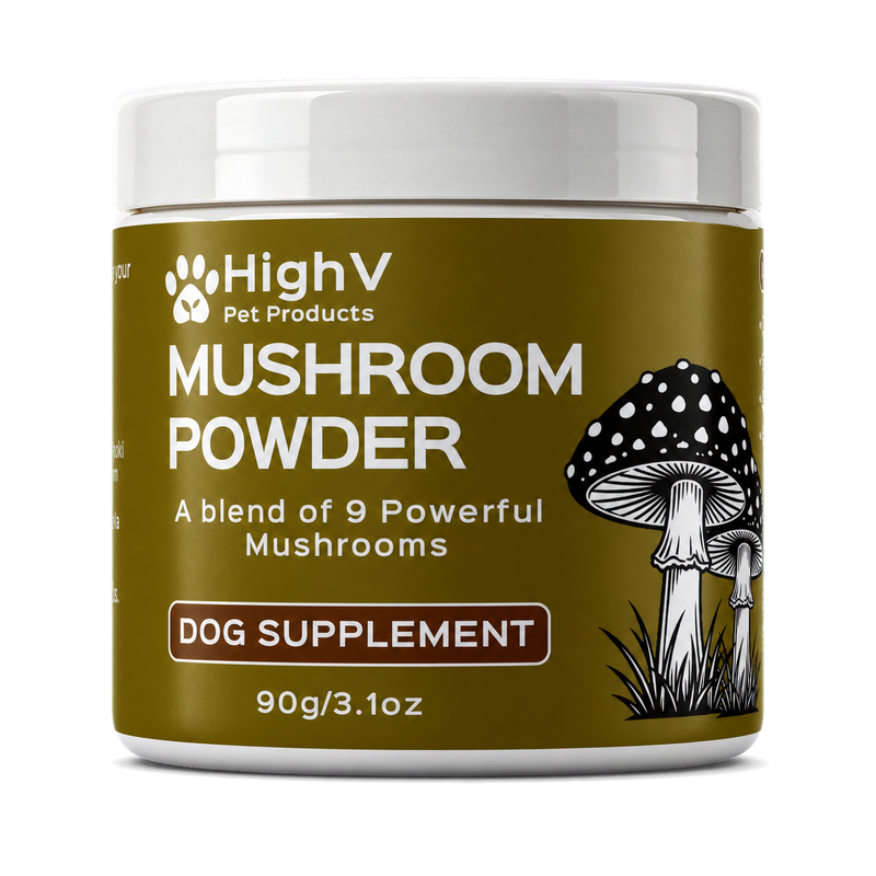 Mushroom powder for dogs - HighV 9 mushroom blend